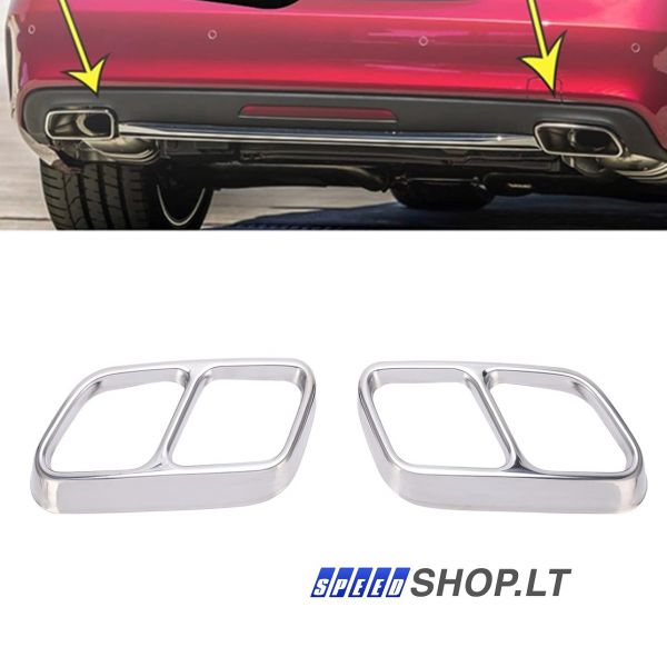 Mercedes-Benz CLS W218 išmetimo vamzdžių angaliai